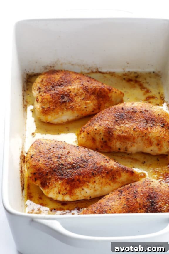 Learn how to make the PERFECT baked chicken breasts -- delicious, juicy, tender, and fool-proof! | gimmesomeoven.com