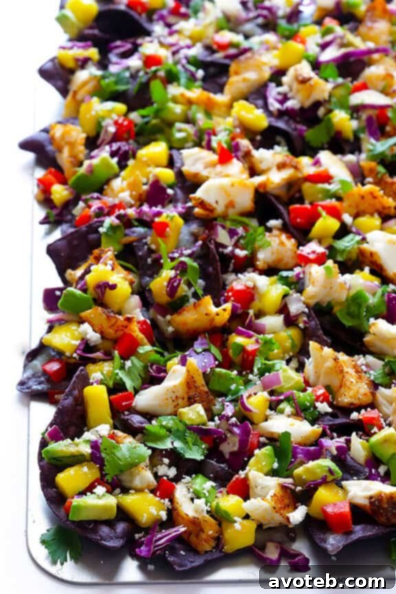 Rainbow Fish Taco Nachos 3