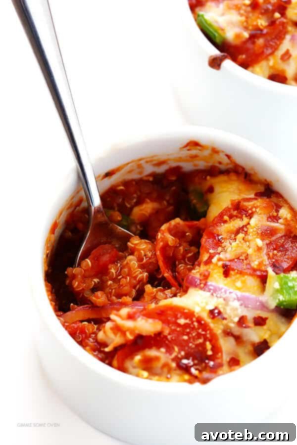 Quinoa Pizza Power Bowls 7 Quinoa Pizza Bowls in Ramekins, Ready to Serve