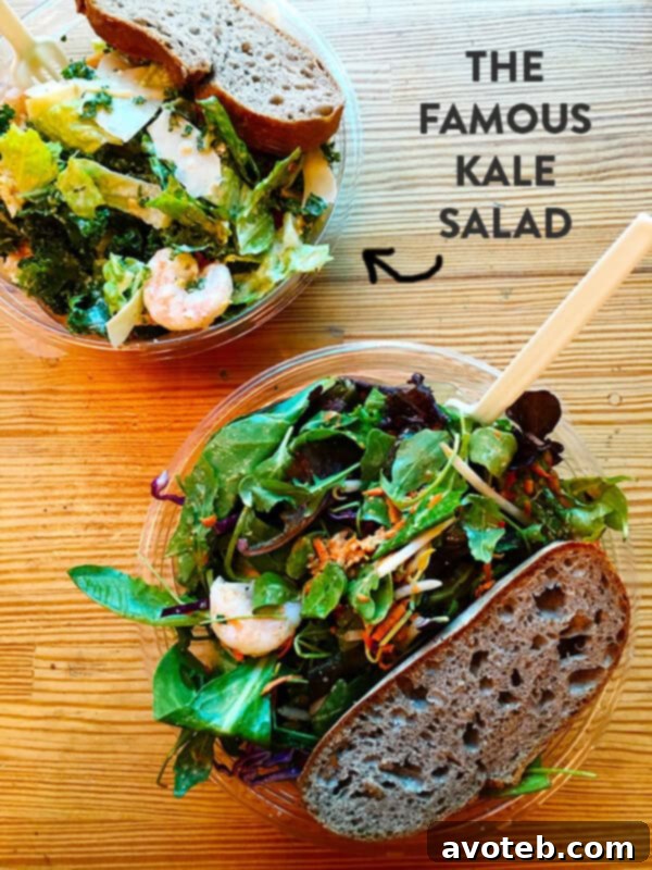 Our salads at Sweetgreen with Kale Caesar and a delightful dressing