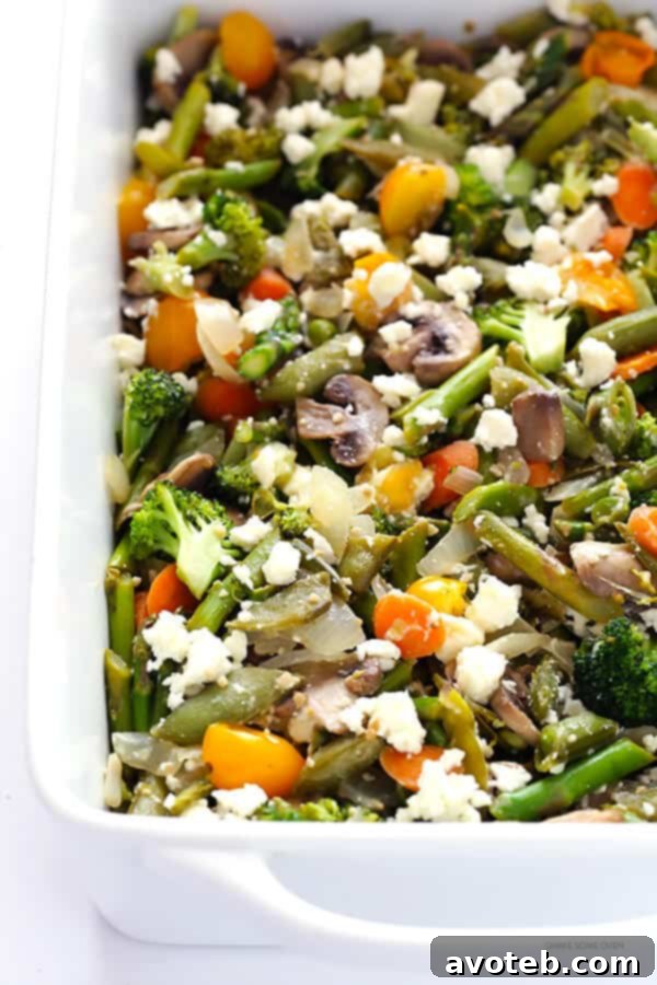 Fresh Spring Egg Bake 3 This make-ahead Spring Vegetable Egg Casserole is packed with your favorite seasonal produce and savory feta cheese, offering a delicious and easy breakfast or brunch option for gatherings.