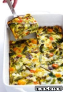 Spring Vegetable Egg Casserole, a delightful make-ahead breakfast or brunch recipe.