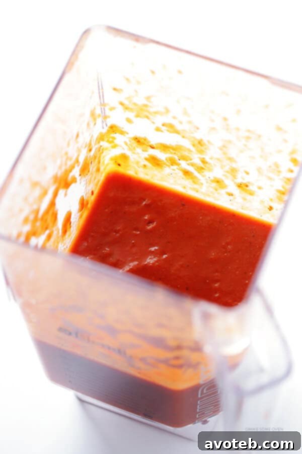 The secret to amazing Chipotle Sofritas Tacos lies in this rich, homemade chipotle tomato sauce.