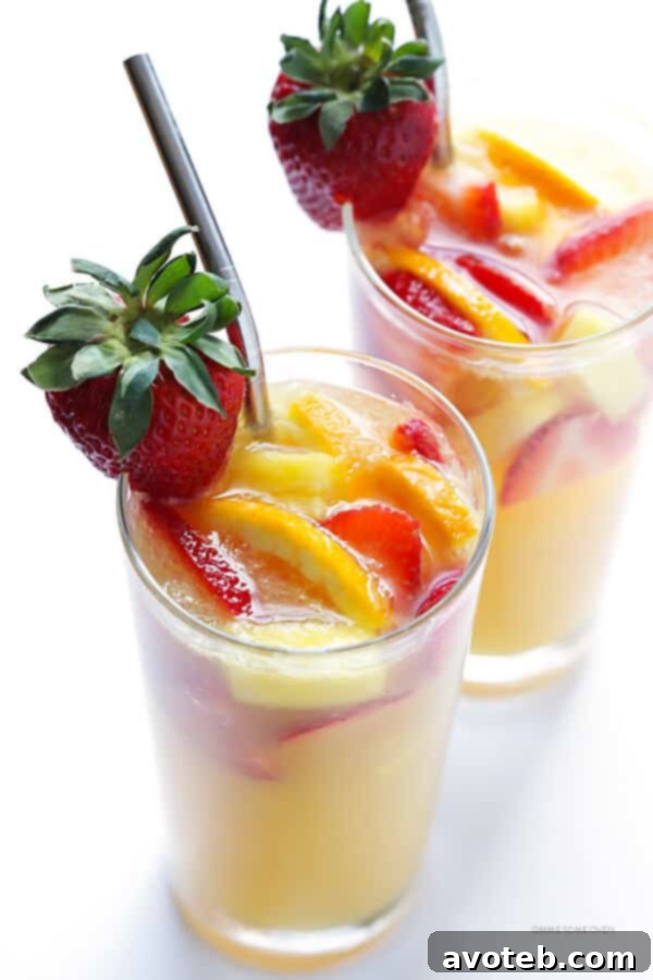 Mimosa Sangria -- quick and easy to make, and kicked up a notch with lots=
