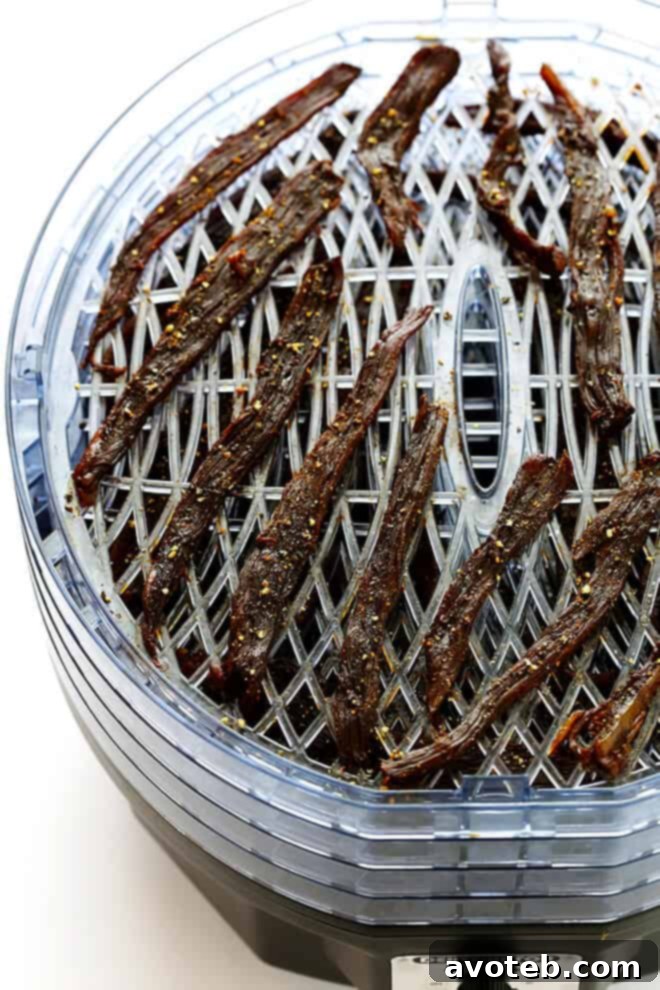 Seriously The BEST Beef Jerky Recipe -- easy to make at home, nice and savory and peppery, and SO delicious! | gimmesomeoven.com