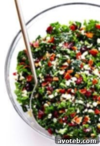 Kale Salad with Bacon and Blue Cheese
