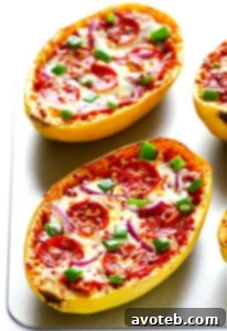 Spaghetti Squash Pizza Boats recipe image thumbnail