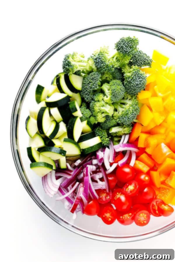 Close-up of the Veggie Lovers' Pasta Salad with colorful vegetables and pasta, perfect for a healthy and satisfying meal.