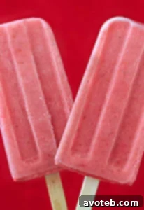 Strawberry Lime Yogurt Popsicle
