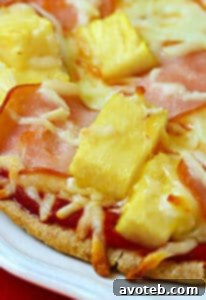 Hawaiian Pita Pizza, a quick and easy homemade meal