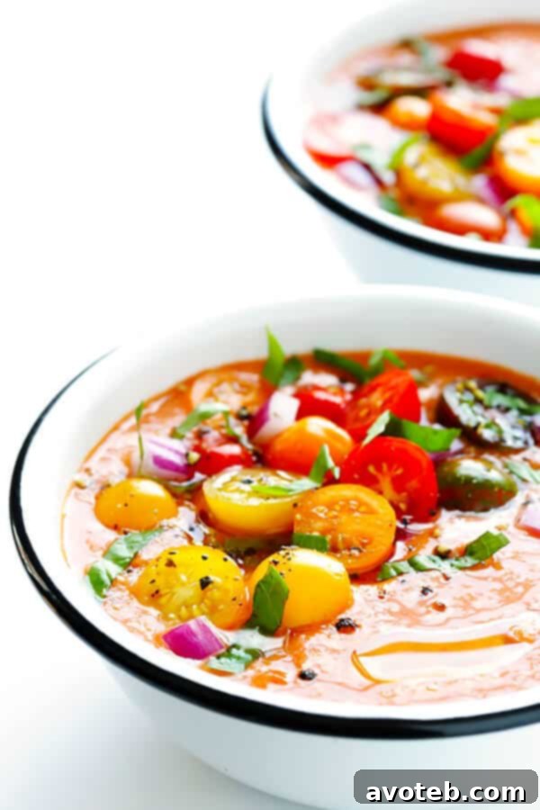 Speedy Summer Gazpacho 3 Fresh, vibrant gazpacho ingredients laid out for blending, showcasing ripe tomatoes, cucumber, bell pepper, and onion, ready for a healthy and delicious summer meal.