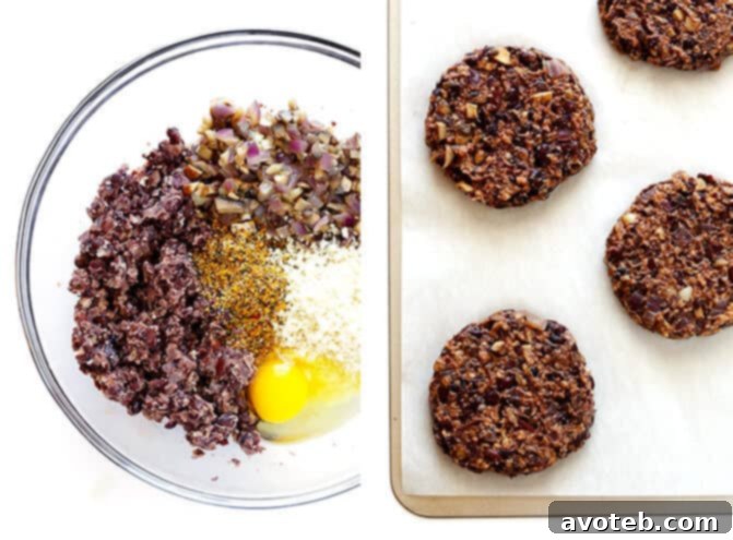 This 20-Minute Black Bean Burgers recipe is my favorite! It's quick and easy to make, crispy and juicy (not dried out!), and full of great garlic mushroom flavor. | gimmesomeoven.com
