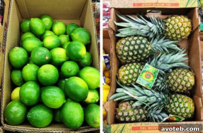 Aldi Limes and Pineapple