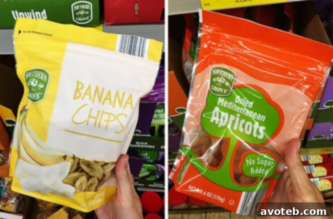 Aldi Dried Fruit Apricots Bananas