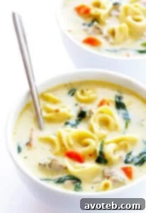 Creamy Tortellini and Sausage Soup