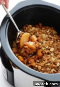Slow Cooker Apple Crisp recipe card image
