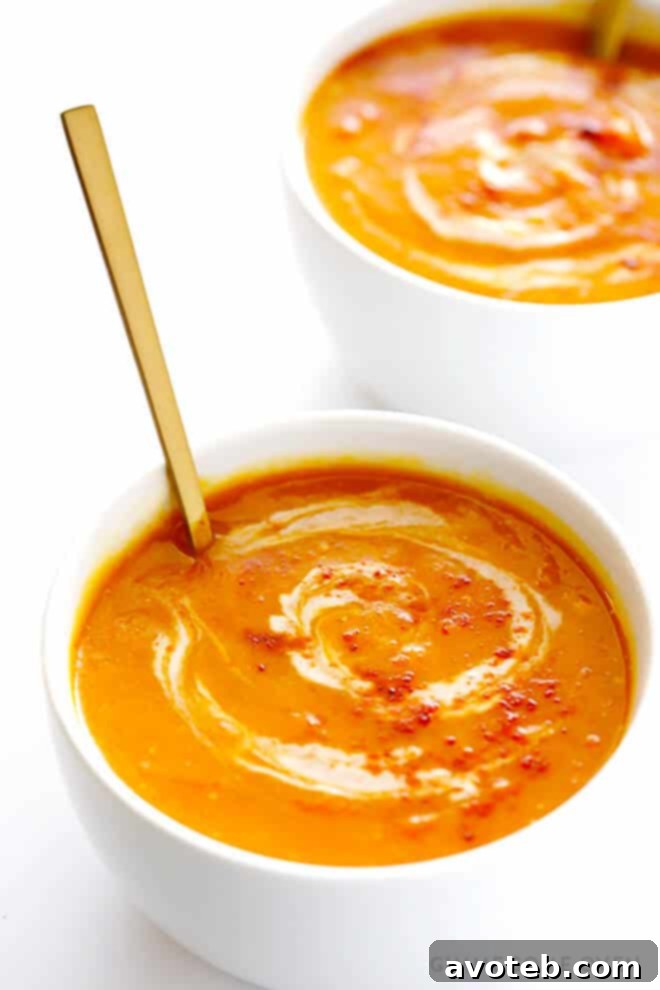 Slow Cooker Butternut Squash Soup -- one of 12 ways to rock your crock-pot this Thanksgiving! | gimmesomeoven.com