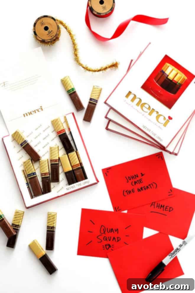 Cultivating Gratitude 4 Display of Merci Chocolates, a perfect gesture of thanks