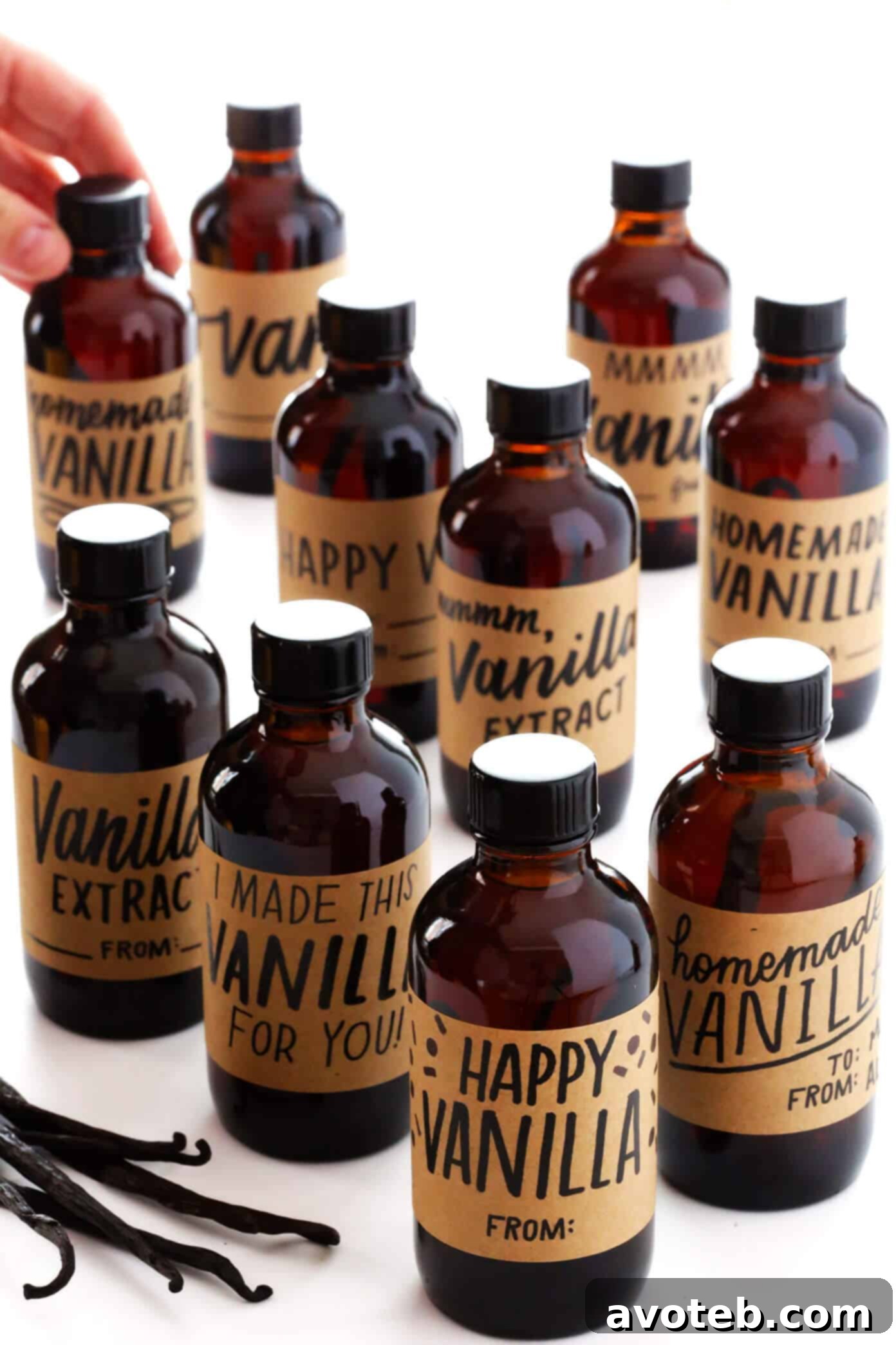 Free Printable Labels for Vanilla Extract