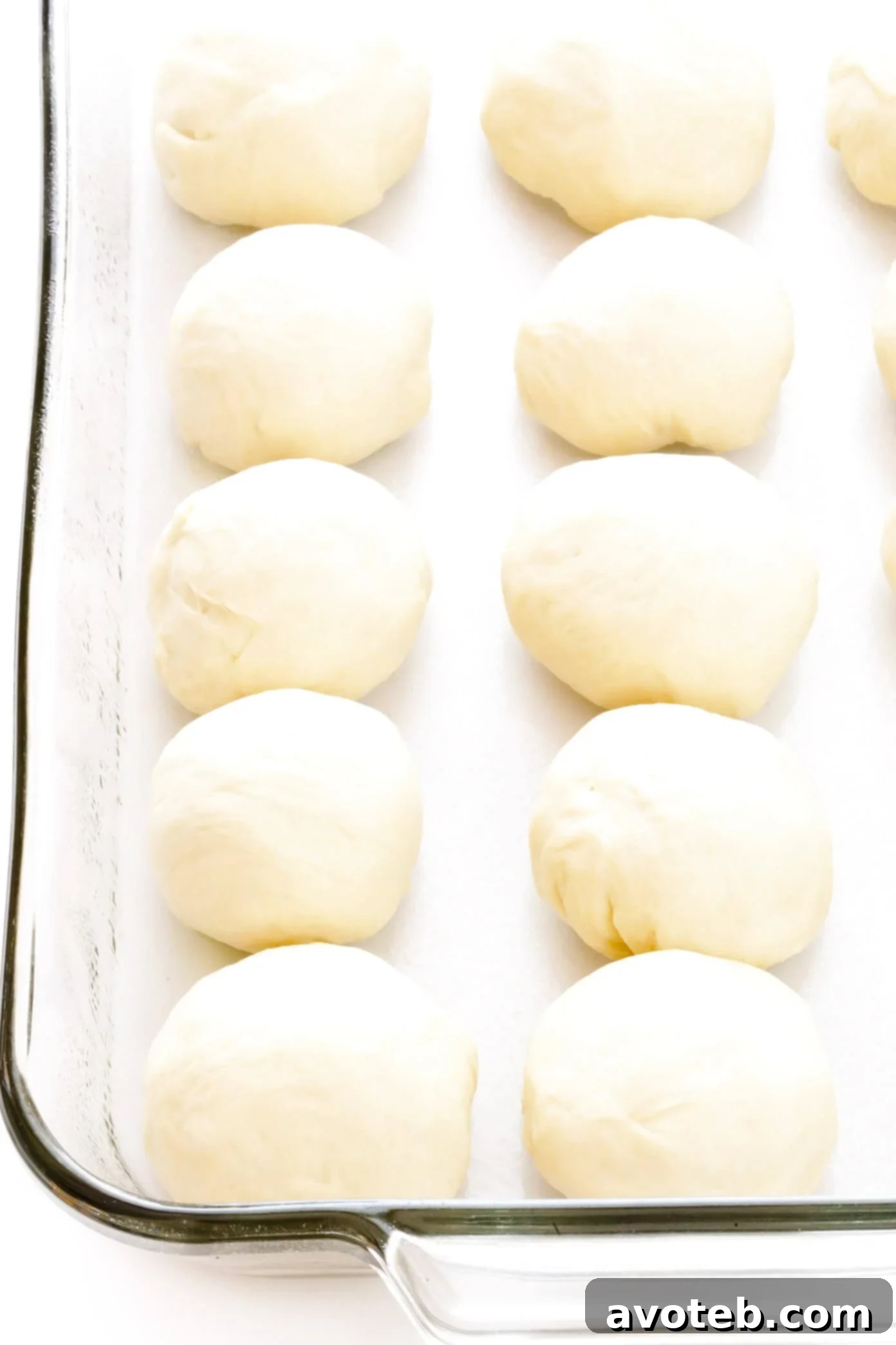 Dinner Rolls Bread Dough Before Baking