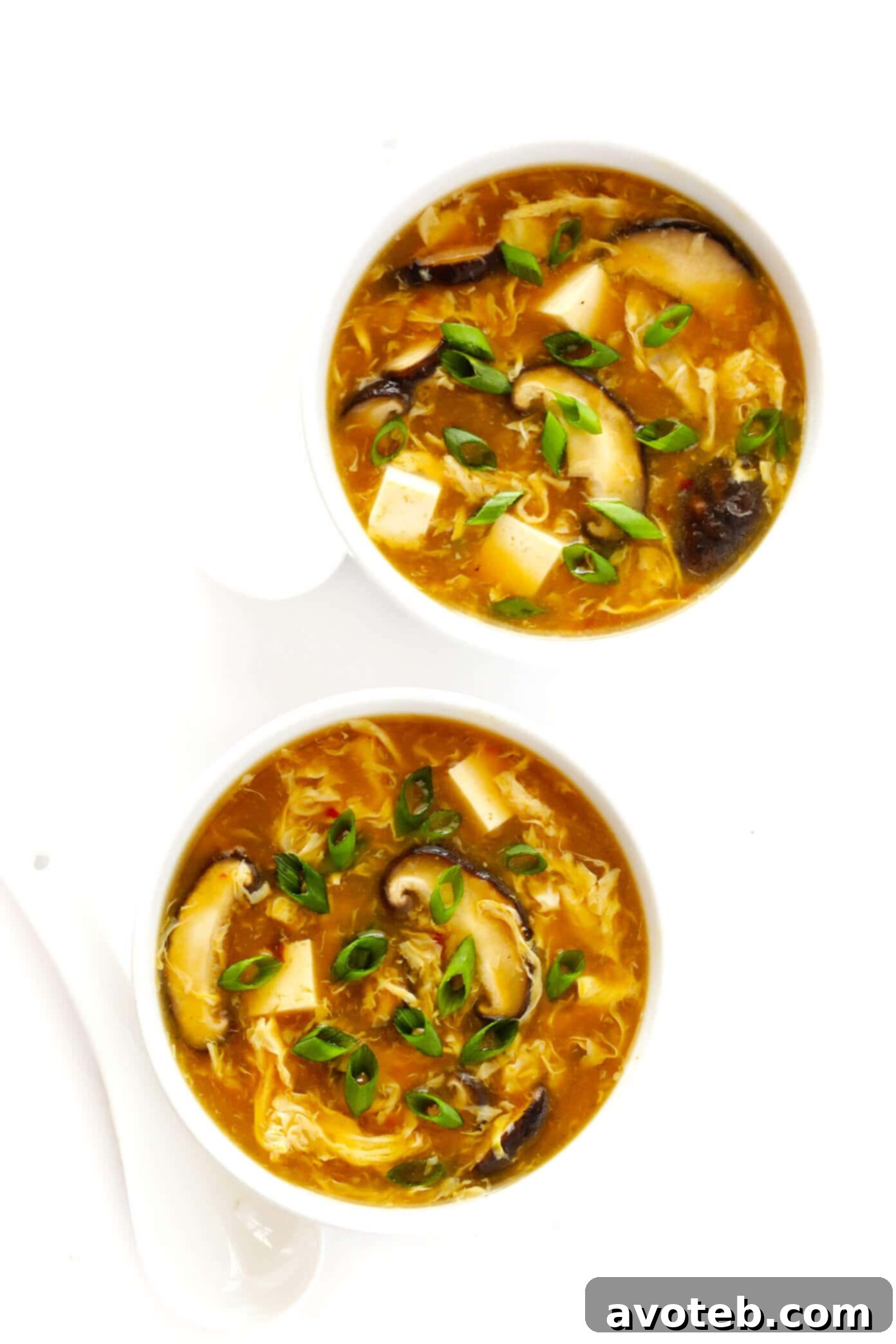 Hot and Sour Soup Recipe with Mushrooms and Tofu