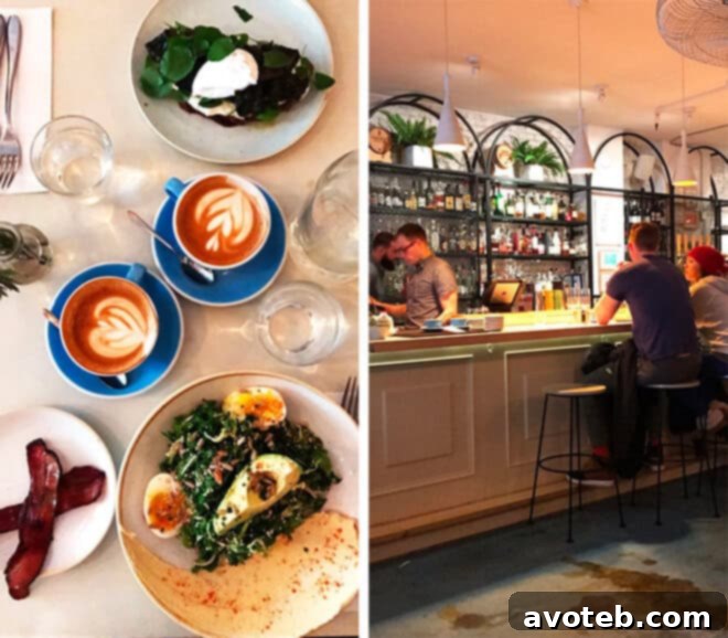 A vibrant Brassicas Bowl served at an Aussie cafe, featuring roasted vegetables, hummus, and a soft-boiled egg.