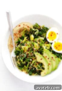 Hummus and Veggies Breakfast Bowl with fresh ingredients