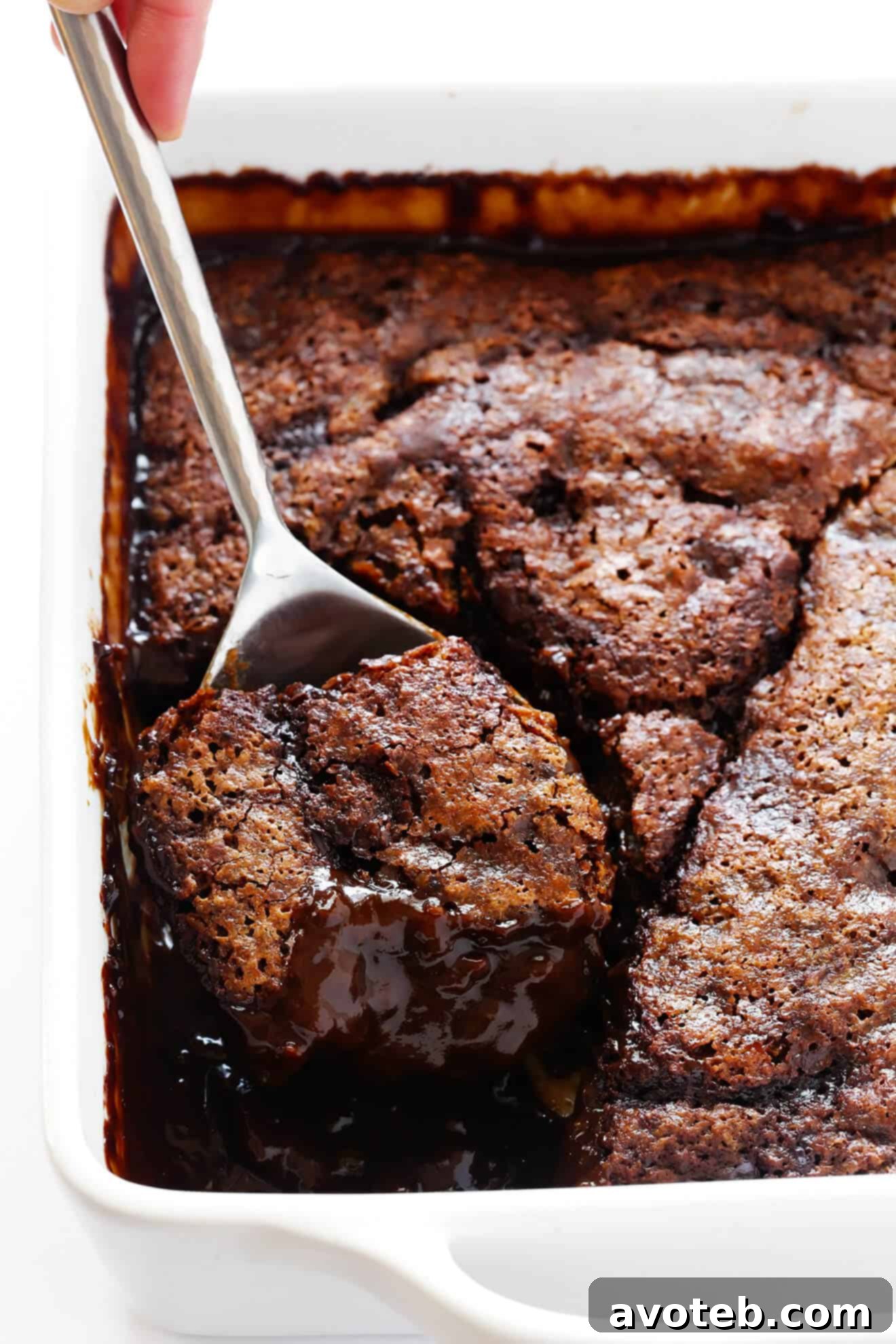 Velvet Avocado Chocolate Fudge Cake 2 Indulge in this Decadent Chocolate Avocado Hot Fudge Cake – a surprisingly simple and healthier dessert featuring a luscious hot fudge layer hidden beneath a rich chocolate cake. Perfect for chocolate lovers!
