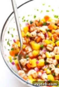 Easy Shrimp Ceviche served in a bowl with tortilla chips