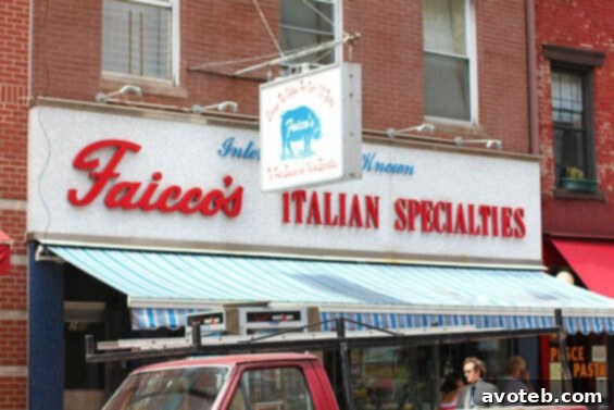 Faicco's Italian Deli in NYC Faicco's Italian Specialties storefront in Greenwich Village