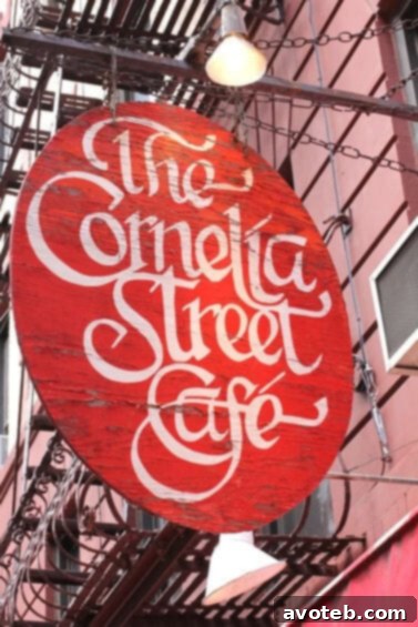 Cornelia Street Cafe, a Greenwich Village institution The charming exterior of The Cornelia Street Cafe