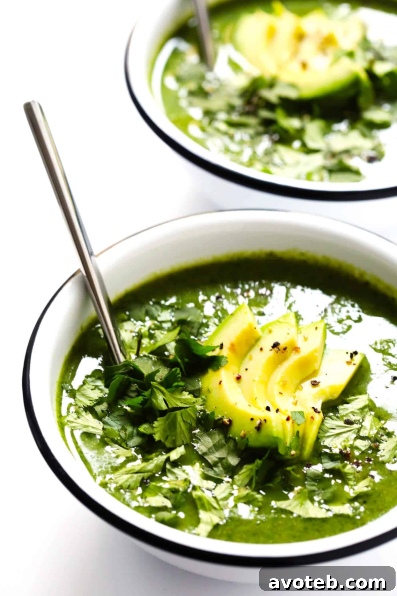 Emerald Elixir Soup 2 This Green Goddess Soup recipe is overflowing with feel-good veggies and greens (especially broccoli, cauliflower and spinach), it's quick and easy to make, and it tastes and feels great. Bonus? It's also naturally gluten-free and vegan. | Gimme Some Oven #greengoddess #healthyrecipes #souprecipe #broccolisoup #vegetarian