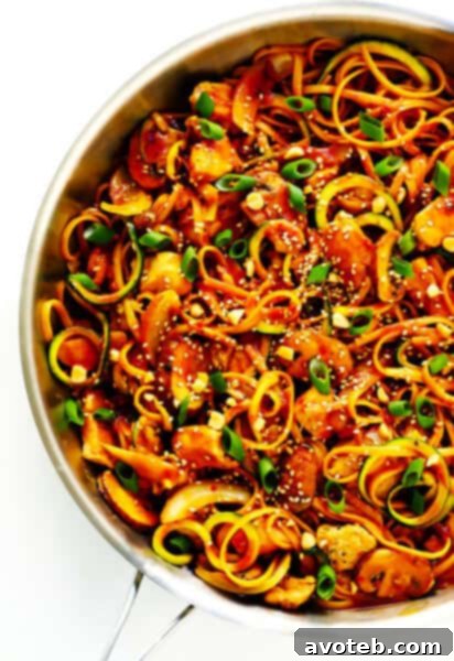 Kung Pao Chicken Noodle Stir-Fry