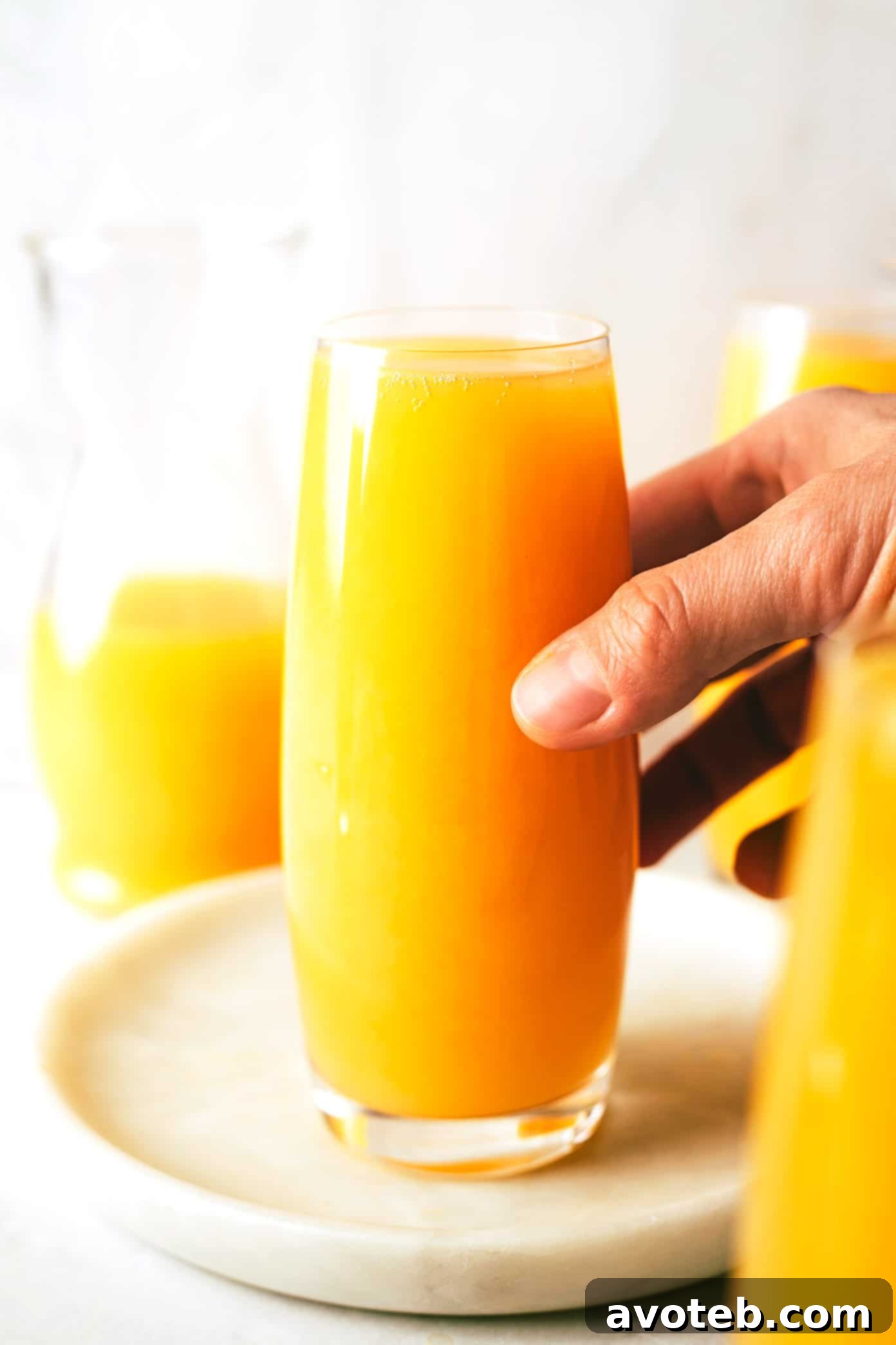 Mimosa Sunshine 2 Classic Mimosa served in a champagne flute