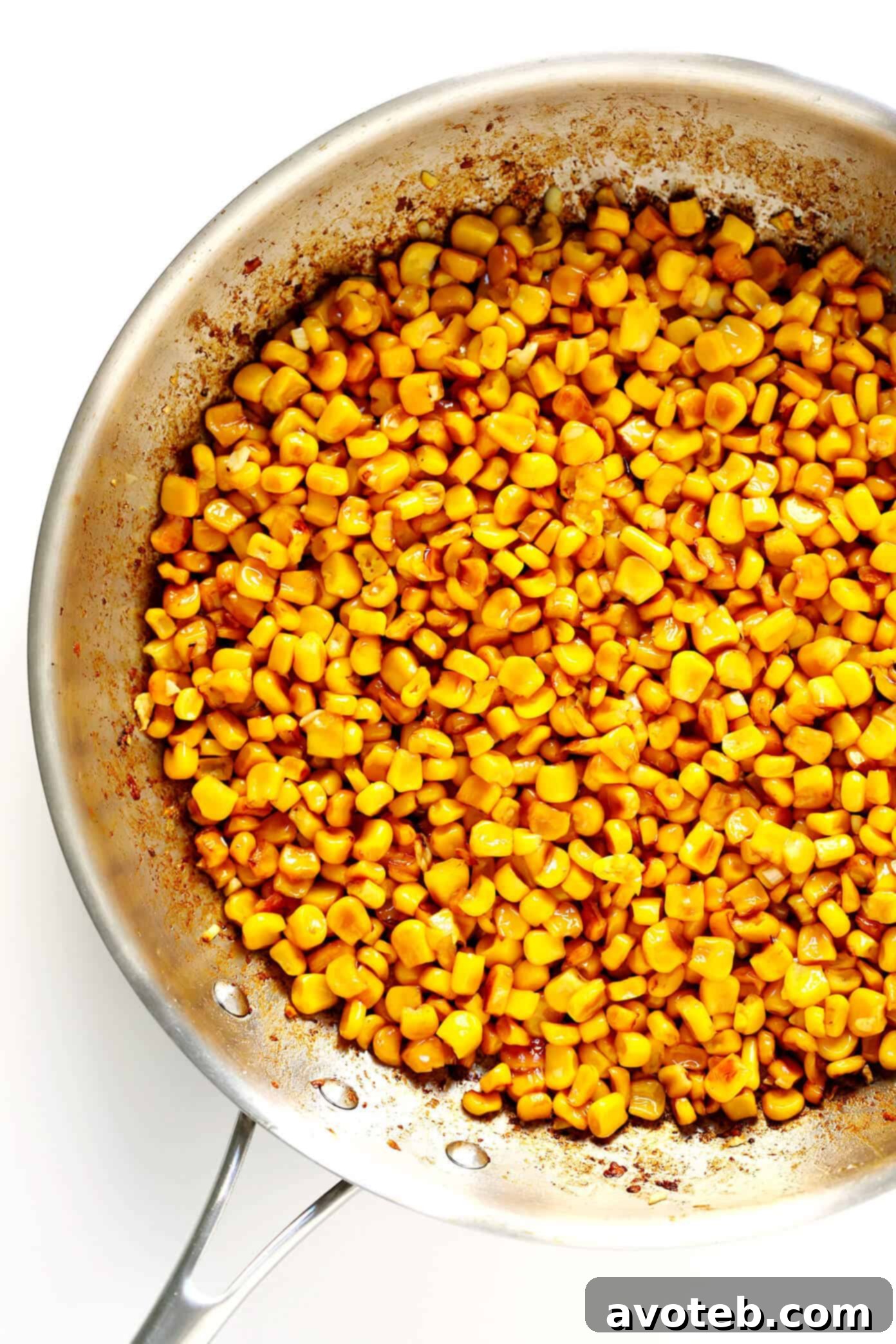 Pan-Roasted Corn for Elote Dip