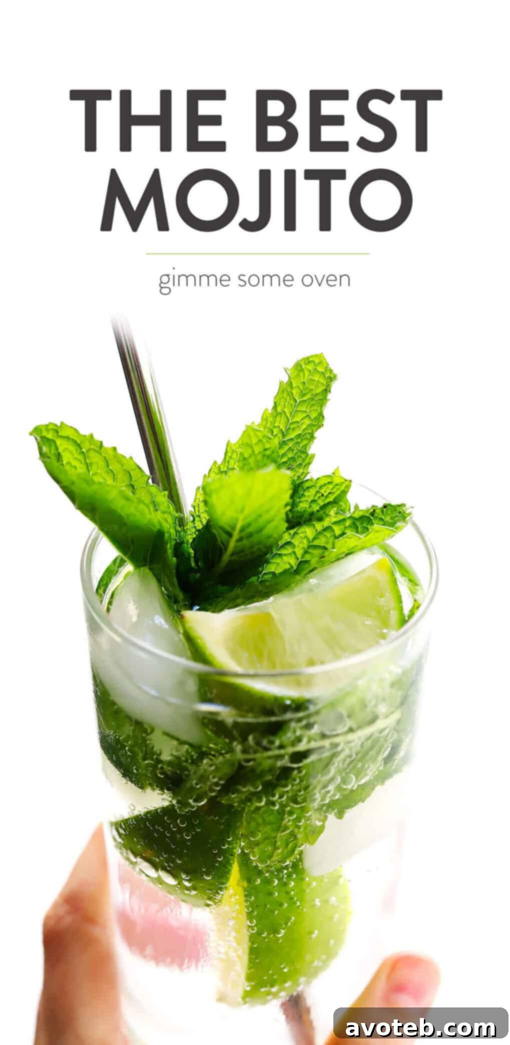 Truly the BEST mojito recipe! It's quick and easy to make with lots of fresh mint, lime juice and rum. It's naturally sweetened with honey. And easy to make in a single cocktail serving, or as a pitcher for a crowd. The perfect summer drink! | Gimme Some Oven #mojito #cocktail #drink #summer #recipe The Best Classic Honey Mojito Recipe for Summer