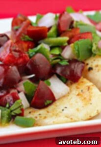 Grilled Tilapia with Cherry Salsa