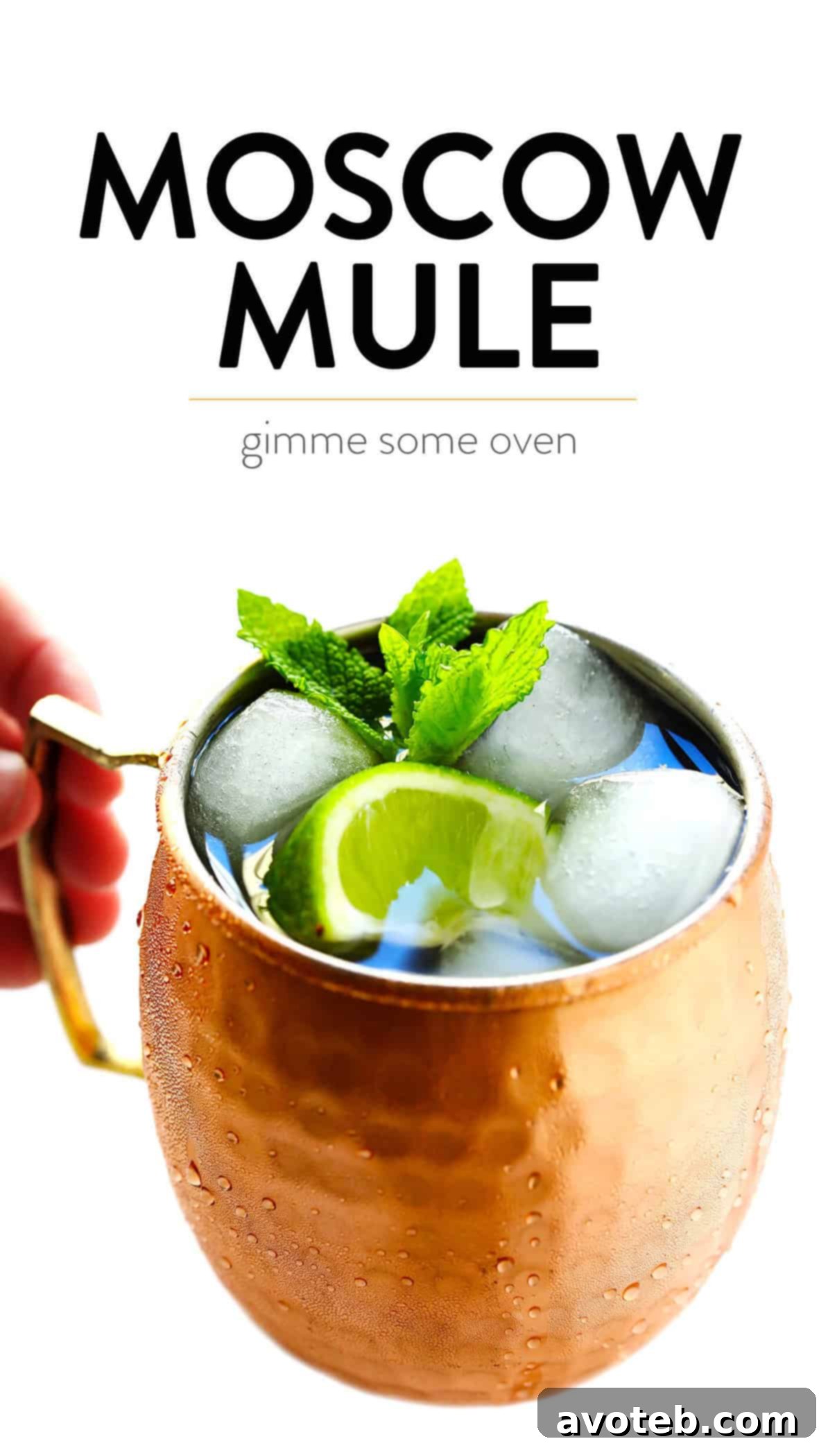 Savor the Refreshing Taste of a Homemade Moscow Mule. The perfect balance of spicy, tart, and smooth. | Gimme Some Oven #moscowmule #refreshingdrink #cocktailhour #easyrecipes Enjoying a Freshly Made Moscow Mule
