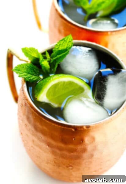 Classic Moscow Mule in a Copper Mug