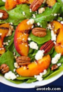 Grilled Peaches, Arugula and Feta Salad