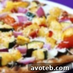 Flatbread Veggie-Lovers Pizza with fresh toppings