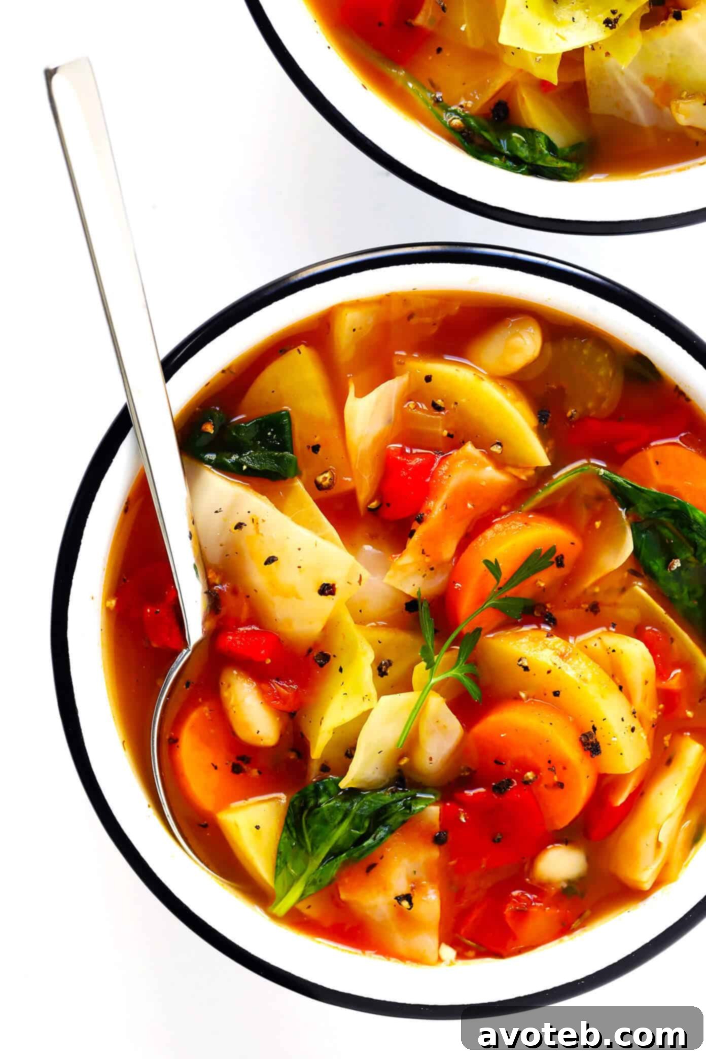 Healthy Vegetarian Cabbage Soup Recipe