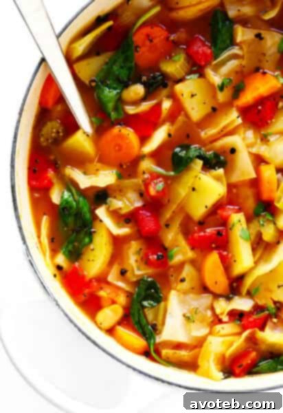 Spicy Vegetarian Cabbage Soup Recipe