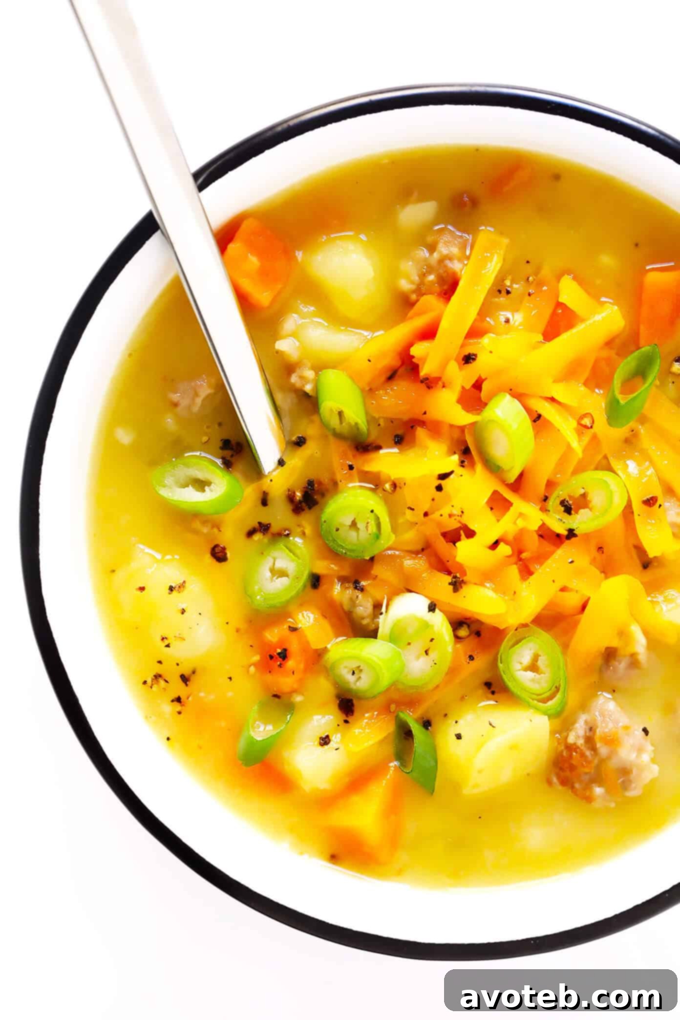 Turkey Cheeseburger Soup