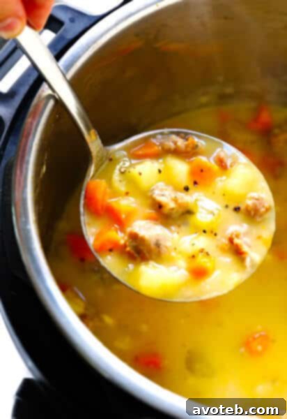 Instant Pot (Pressure Cooker) Turkey Cheeseburger Soup Recipe
