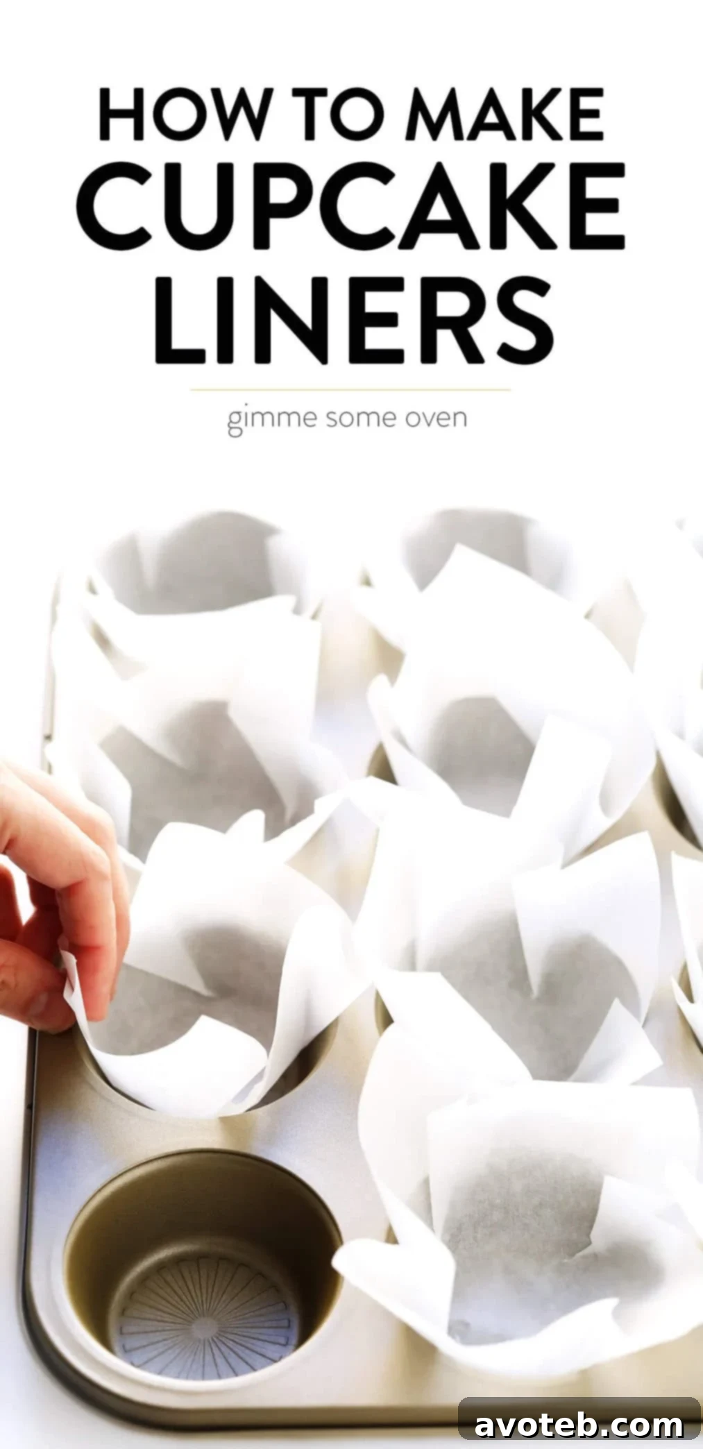 DIY Parchment Baking Liners -- these little tulip cups are perfect for cupcakes, muffins, or whatever else you feel like baking! | Gimme Some Oven #diy #baking #cupcakes #muffins #homemade #howto How To Make Cupcake Liners with Parchment