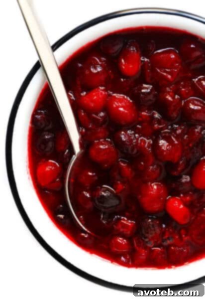 Maple Cranberry Sauce Recipe