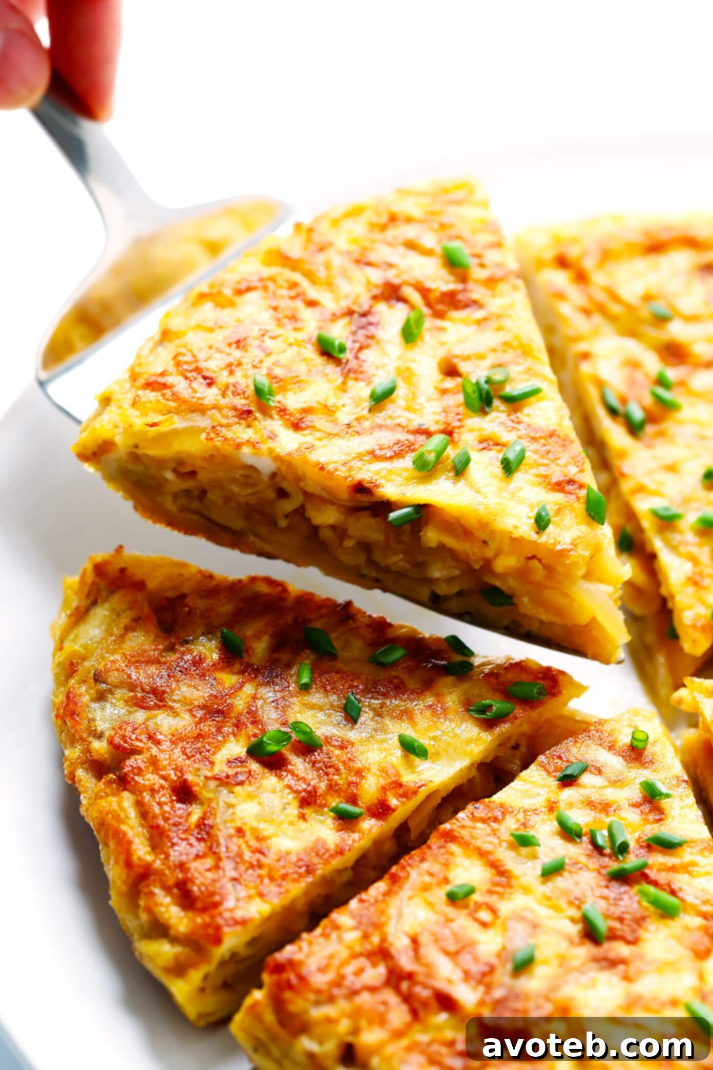Quick and Easy Shortcut Spanish Tortilla made with potato chips, ready in 15 minutes.