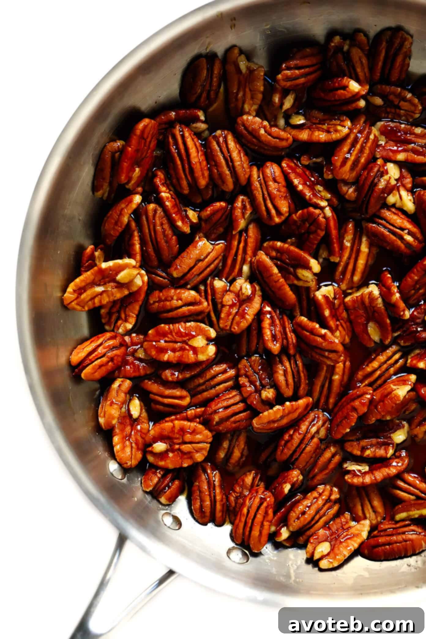 How to Make Stovetop Candied Pecans with Maple Syrup