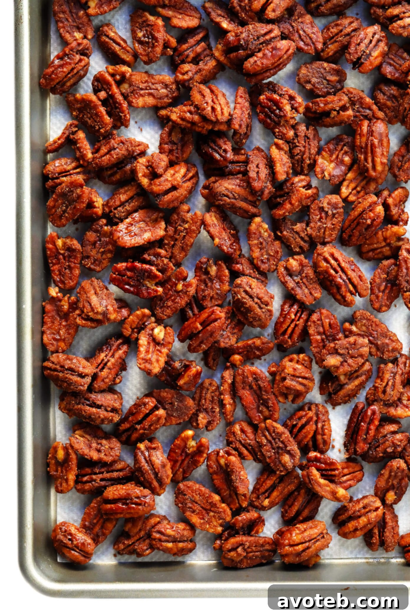 Naturally Sweetened Maple Candied Pecans Recipe
